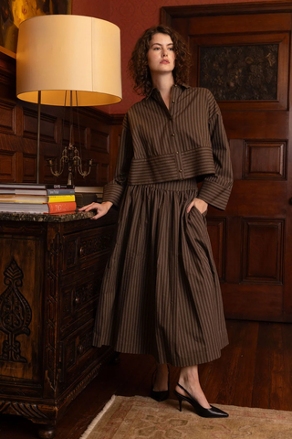 Edith Skirt - Hearth Stripe