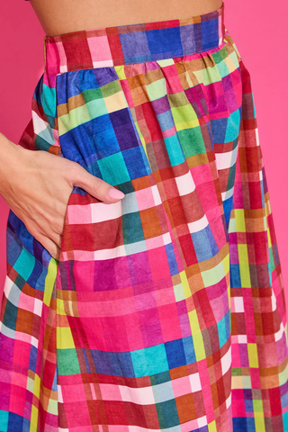Daphne Skirt - Circus Plaid