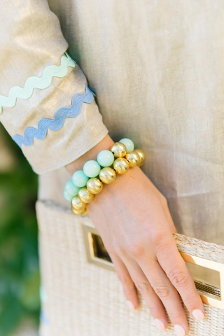 Georgia - Gold Beaded Bracelet 10mm