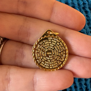 Lord's Prayer Charm - Gold