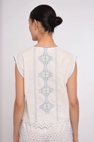 Leona Top - Lydian Embroidery