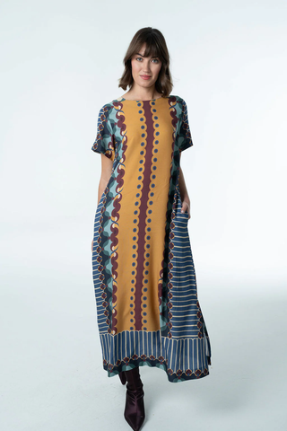 Diana Maxi Dress - Terracotta Tapestry