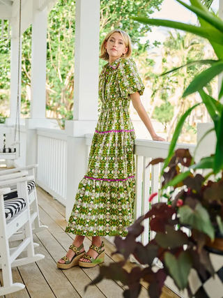 Banyan Puff Sleeve Dress - Camo