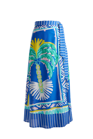 Wrap Front Maxi Skirt