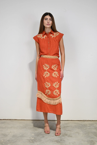 Florentine Skirt - Oaxaca Rafia
