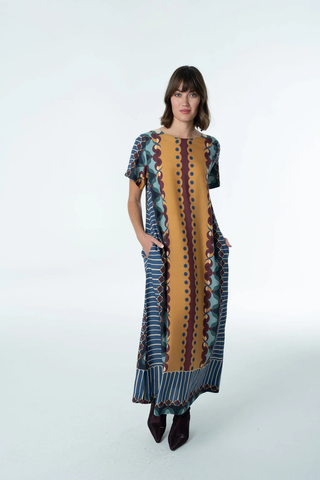 Diana Maxi Dress - Terracotta Tapestry