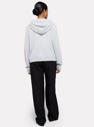 Stardust Sleeve Hoodie - Super Grey