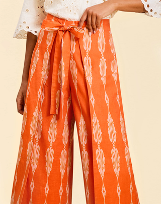 Chloe Wrap Pant - Hibiscus Mosaic