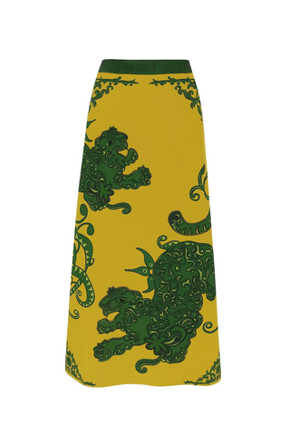 Dillon Skirt - Lime Tiger