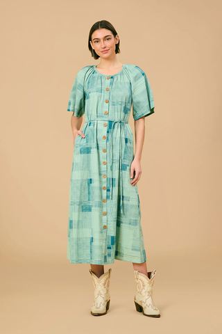 Faye Dress - Blue Print