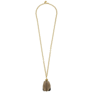 Smokey Quartz Drop Necklace