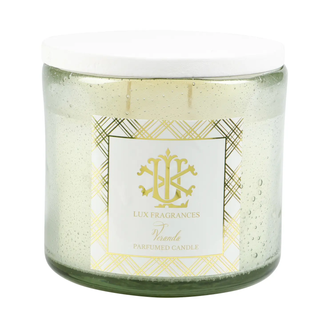 Veranda 12 oz Clear Glass W/White Lid