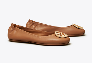 Minnie Travel Ballet - Tan & Gold