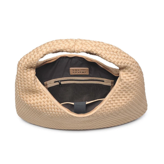 Dare to Dream - Large Woven Neoprene Hobo - Nude