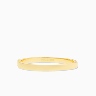 5mm Wide Flat Hinge Bangle - Gold