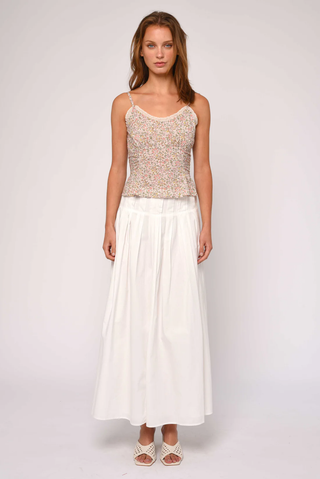Cara Skirt - Bright White