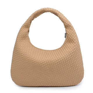 Dare to Dream - Large Woven Neoprene Hobo - Nude