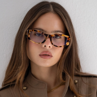 Jade Blue Light Reading Glasses - Tortoise