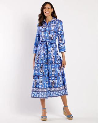 Sutton Dress - Seaside Catch Sapphire