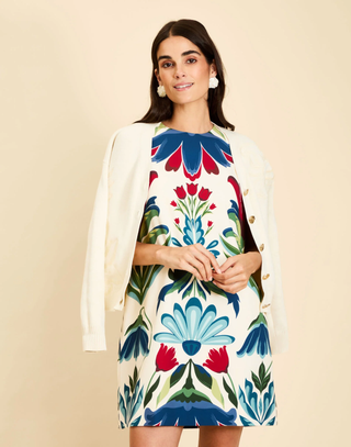 Fiona Shift Mini Dress - Ornamented Espalier