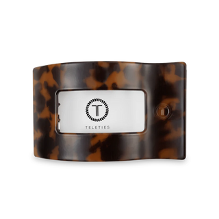 Tortoise Medium Flat Rectangle Hair Clip