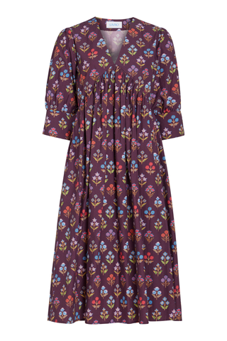 Ingrid Dress - Holiday Flowers