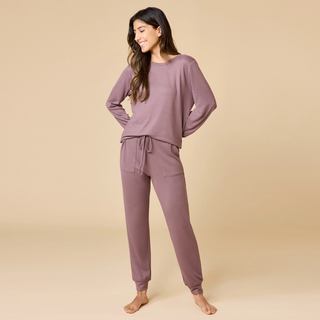 Women's Cloud Soft Dream Crew Neck Lounge Set - Oprah's Fave - Driftwood