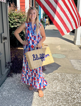 LARGE BLUFFTON CUSTOM WEAVE HAND BAG