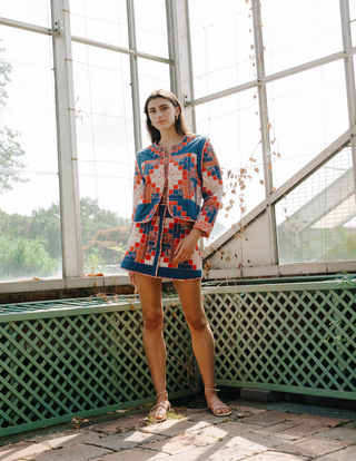 Louise Skirt - Blue Multi