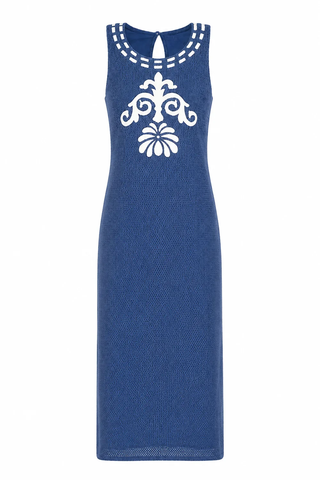 Ila Royal Medallion Midi Dress