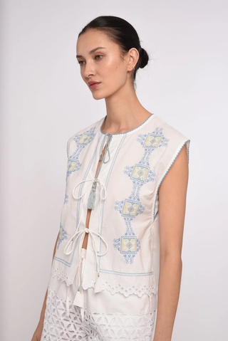 Leona Top - Lydian Embroidery