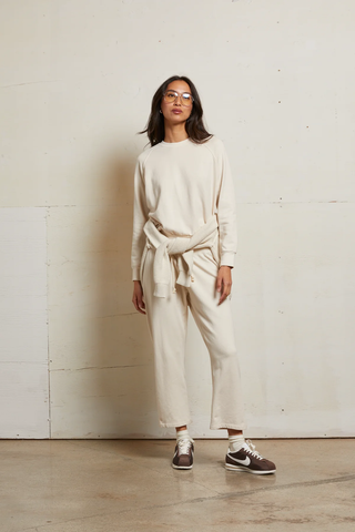 Jamaica- Beach Fleece Pant - Sugar