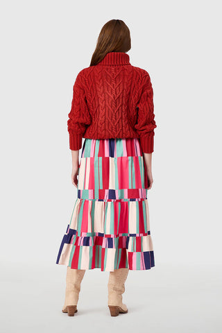 Market Skirt, Woodland Stripes
