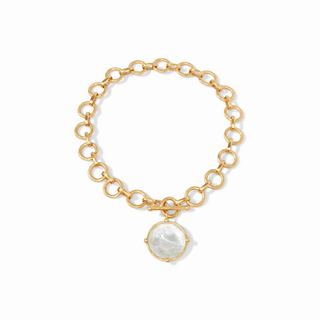 Honeybee Statement Necklace - Iridescent Ruby Red