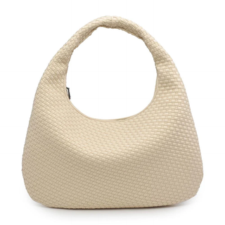 Dare To Dream - Large Woven Neoprene Hobo - Cream