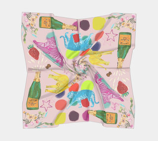 Scarf - "Flowers and Tigers and Bubbly! Oh My!"