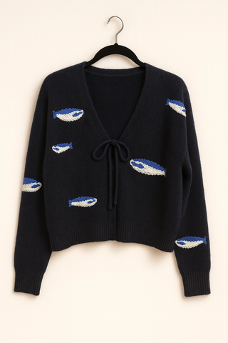 La Mer Sardine Cardigan - Navy