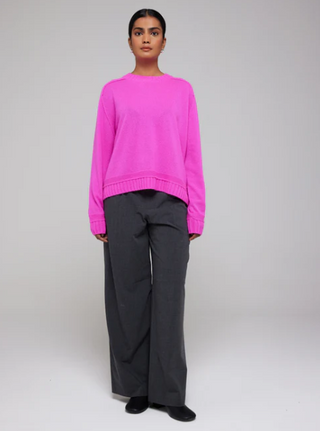 Bonnie Boxy Crewneck - Sassy Pink