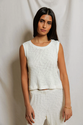 Kala Beach Mesh Tank - Natural
