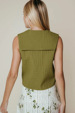 LYNN TOP - OLIVE