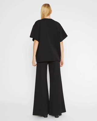 Ponte Knit Big Shirt - Black