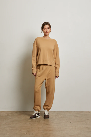 Johnny - French Terry Easy Sweatpant - Suede