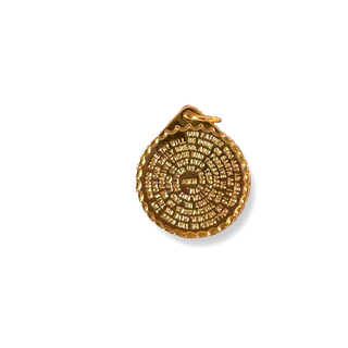 Lord's Prayer Charm - Gold