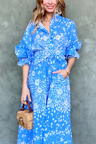 The Every Body Dress - Blue Poppy
