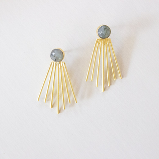 Becca Earrings - Labradorite