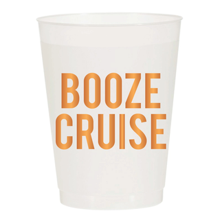 Booze Cruise Frosted Cups - Summer - Pack of 10
