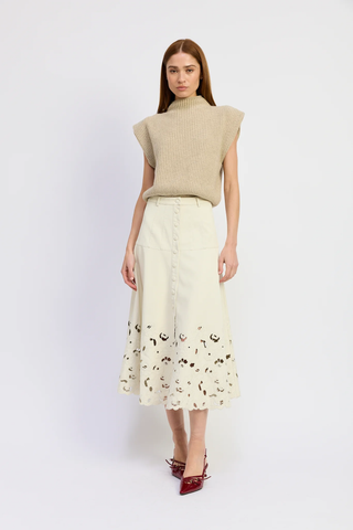 Alitzel Midi Skirt - Ivory