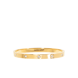 Waterproof Crystal Dotted Bangle - Gold