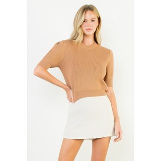 Bailey Beige Knit Top