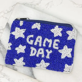 Game Day Beaded Zip Pouch